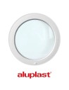 Kunststofffenster PVC Rund 600 x 600 mm Festverglasung - Aluplast Ideal 7000