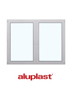 Kunststofffenster PVC 1800 x 1400 mm Dreh-Kipp | Dreh - Aluplast Ideal 7000