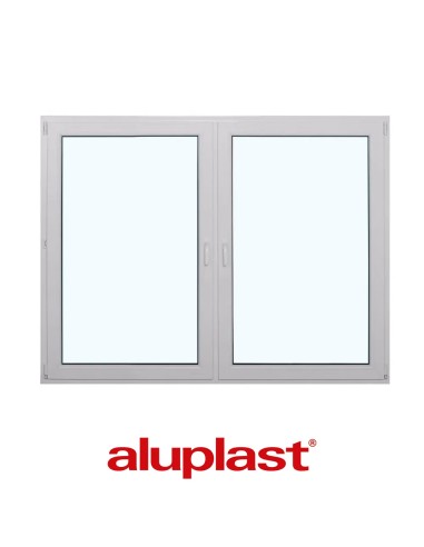 Kunststofffenster PVC 1800 x 1400 mm Dreh-Kipp | Dreh - Aluplast Ideal 7000