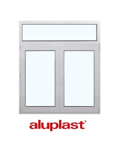 Kunststofffenster PVC 1400 x 1600 mm Festverglasung | Dreh | Dreh-Kipp - Aluplast Ideal 7000