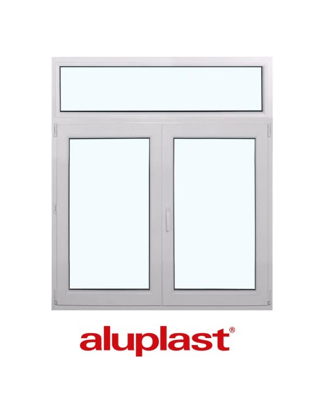 Kunststofffenster PVC 1400 x 1600 mm Festverglasung | Dreh | Dreh-Kipp - Aluplast Ideal 7000