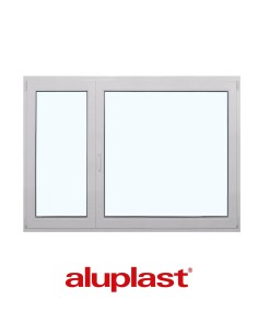 Kunststofffenster PVC 1700 x 1200 mm Dreh | Dreh-Kipp - Aluplast Ideal 7000