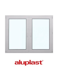 Kunststofffenster PVC 1525 x 1200 mm Dreh | Dreh-Kipp - Aluplast Ideal 7000