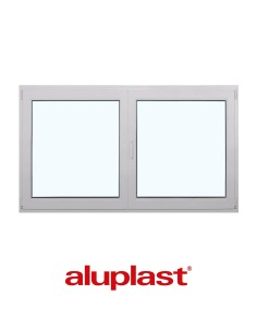 Kunststofffenster PVC 1750 x 1000 mm Dreh | Dreh-Kipp - Aluplast Ideal 7000