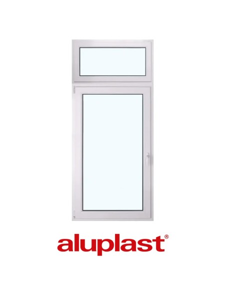 Kunststofffenster PVC 800 x 1800 mm Festverglasung | Dreh - Aluplast Ideal 7000