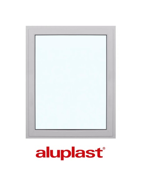 Kunststofffenster PVC 1200 x 1500 mm Festverglasung - Aluplast Ideal 7000