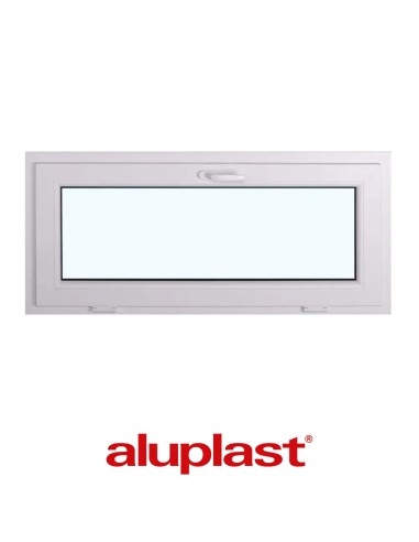 Kunststofffenster PVC 1350 x 625 mm Kipp - Aluplast Ideal 7000