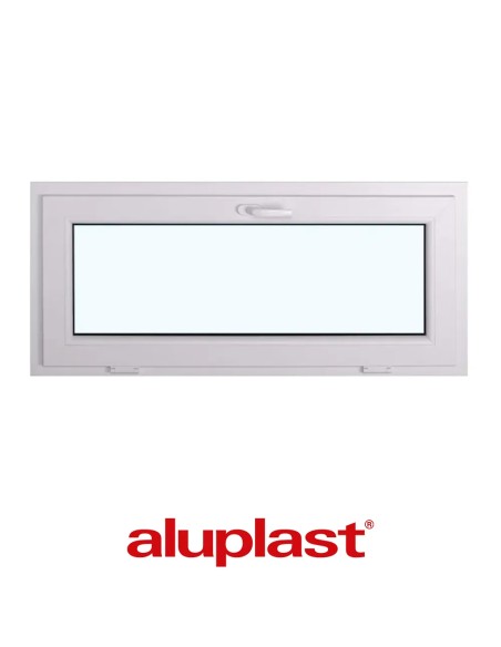 Kunststofffenster PVC 1350 x 625 mm Kipp - Aluplast Ideal 7000