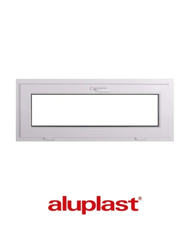 Kunststofffenster PVC 1250 x 500 mm Kipp - Aluplast Ideal 7000