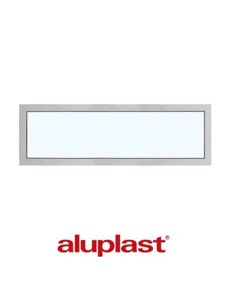 Kunststofffenster PVC 1400 x 450 mm Festverglasung - Aluplast Ideal 7000
