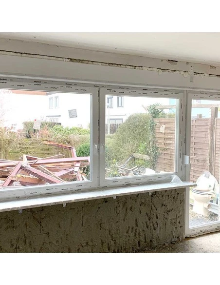 Kunststofffenster PVC 450 x 450 mm Kipp - Aluplast Ideal 7000