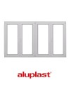 Kunststofffenster PVC 2600 x 1500 mm Dreh | Dreh-Kipp - Aluplast Ideal 7000