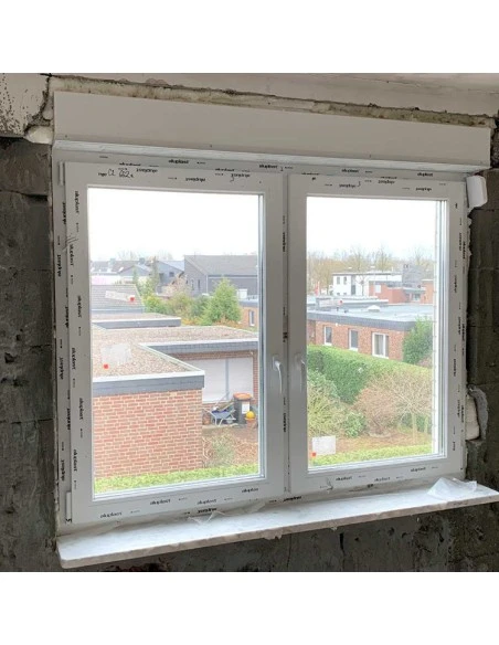 Kunststofffenster PVC 2065 x 1135 mm Dreh | Dreh-Kipp - Aluplast Ideal 7000