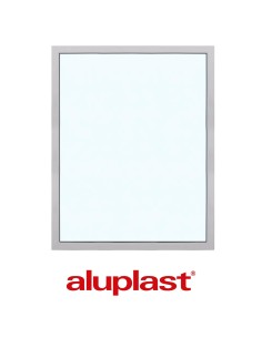 Kunststofffenster PVC 1500 x 1900 mm Festverglasung - Aluplast Ideal 7000