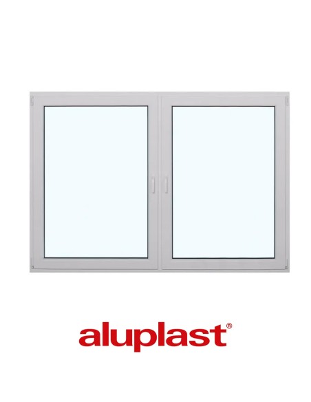 Kunststofffenster PVC 2065 x 1435 mm Dreh | Dreh-Kipp - Aluplast Ideal 8000