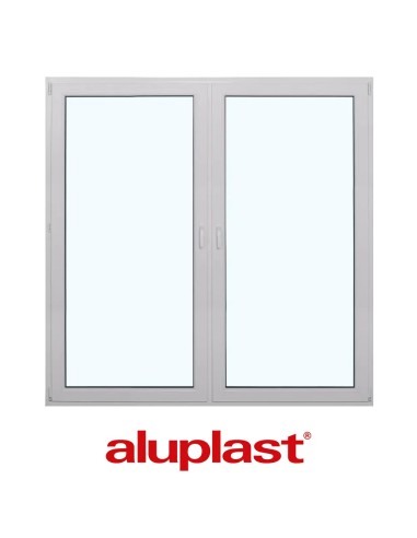 Kunststofffenster PVC 1650 x 1700 mm Dreh-Kipp | Dreh - Aluplast Ideal 8000