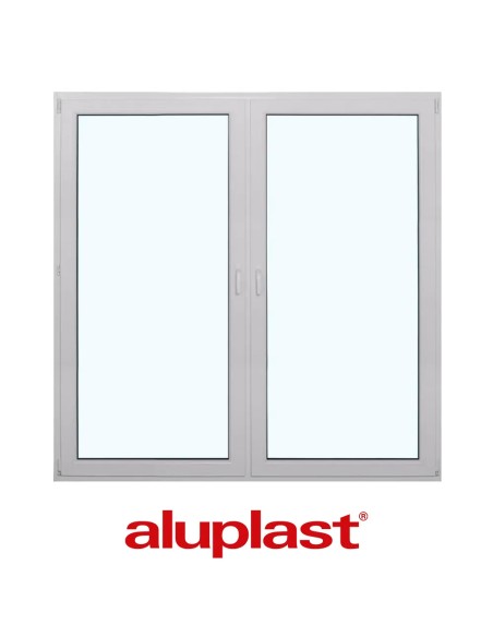 Kunststofffenster PVC 1650 x 1700 mm Dreh-Kipp | Dreh - Aluplast Ideal 8000