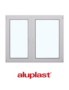 Kunststofffenster PVC 1850 x 1500 mm Dreh-Kipp | Dreh - Aluplast Ideal 8000