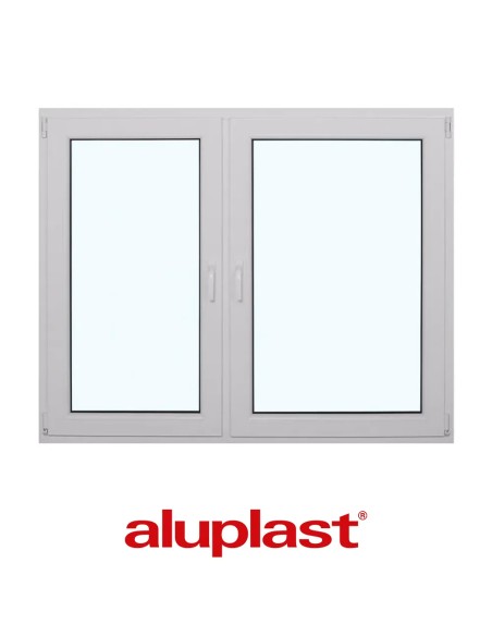 Kunststofffenster PVC 1850 x 1500 mm Dreh-Kipp | Dreh - Aluplast Ideal 8000