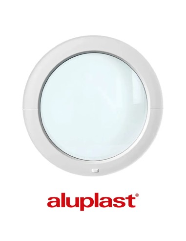 Kunststofffenster PVC Rund 600 x 600 mm Festverglasung - Aluplast Ideal 8000