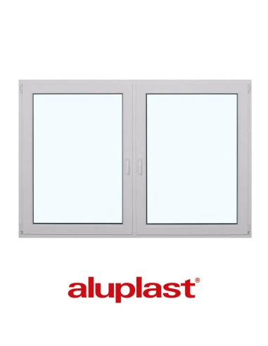 Kunststofffenster PVC 1915 x 1300 mm Dreh-Kipp | Dreh - Aluplast Ideal 8000