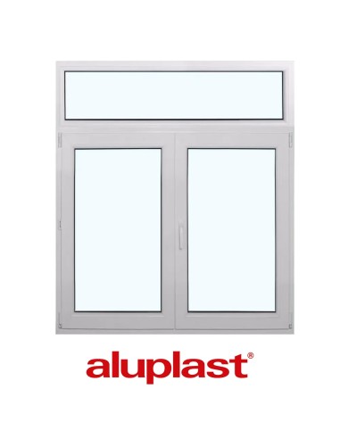Kunststofffenster PVC 1400 x 1600 mm Festverglasung | Dreh | Dreh-Kipp - Aluplast Ideal 8000