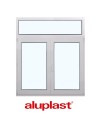 Kunststofffenster PVC 1400 x 1600 mm Festverglasung | Dreh | Dreh-Kipp - Aluplast Ideal 8000