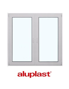 Kunststofffenster PVC 1465 x 1435 mm Dreh | Dreh-Kipp - Aluplast Ideal 8000