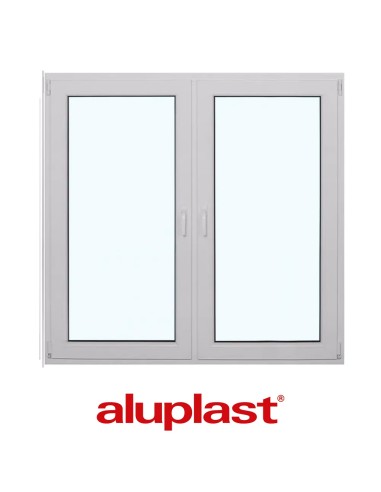 Kunststofffenster PVC 1465 x 1435 mm Dreh | Dreh-Kipp - Aluplast Ideal 8000