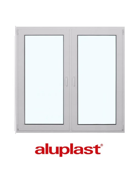 Kunststofffenster PVC 1465 x 1435 mm Dreh | Dreh-Kipp - Aluplast Ideal 8000