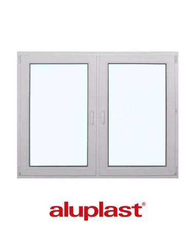Kunststofffenster PVC 1525 x 1200 mm Dreh | Dreh-Kipp - Aluplast Ideal 8000