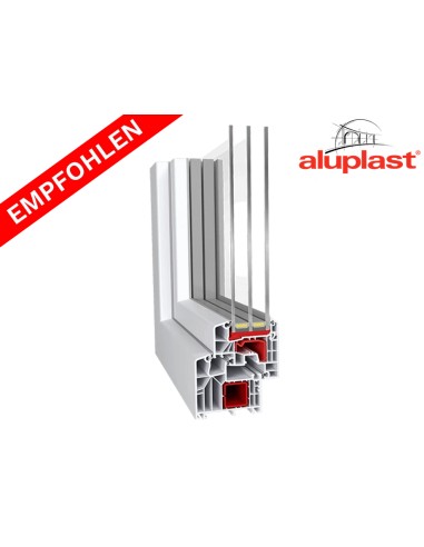 Kunststofffenster PVC 950 x 1600 mm Dreh-Kipp - Aluplast Ideal 8000