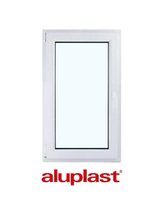 Kunststofffenster PVC 865 x 1435 mm Dreh-Kipp - Aluplast Ideal 8000