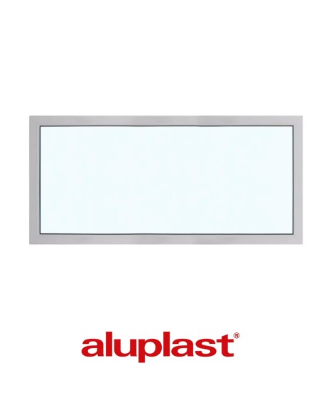 Kunststofffenster PVC 2100 x 1000 mm Festverglasung - Aluplast Ideal 8000