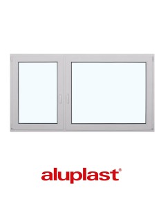 Kunststofffenster PVC 1850 x 1000 mm Dreh-Kipp | Dreh - Aluplast Ideal 8000
