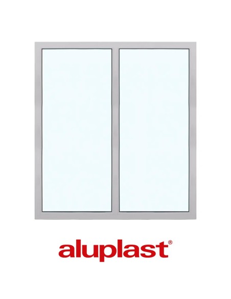 Kunststofffenster PVC 1800 x 2000 mm Festverglasung - Aluplast Ideal 8000