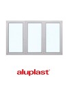 Kunststofffenster PVC 2365 x 1435 mm Dreh | Dreh-Kipp - Aluplast Ideal 8000