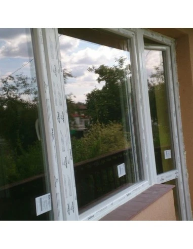 Kunststofffenster PVC 1200 x 1250 mm Dreh-Kipp - Aluplast Ideal 8000