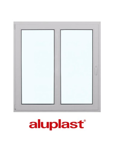 Kunststofffenster PVC 1200 x 1250 mm Dreh-Kipp - Aluplast Ideal 8000