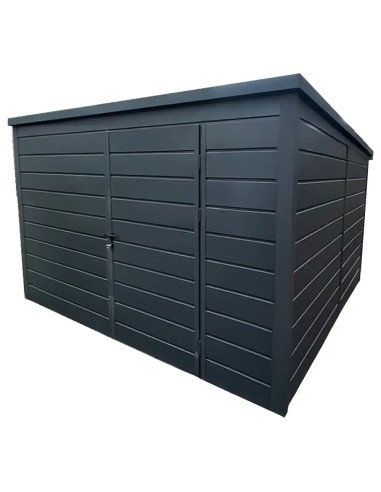 Gartenhaus Metall Geräteschuppen 3x3 m - Anthrazit