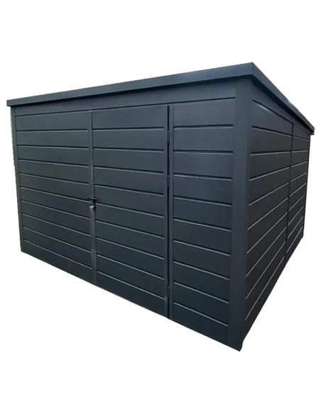 Gartenhaus Metall Geräteschuppen 3x3 m - Anthrazit