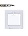 Kunststofffenster PVC 600 x 600 mm Kipp Weiß - Sofort verfügbar