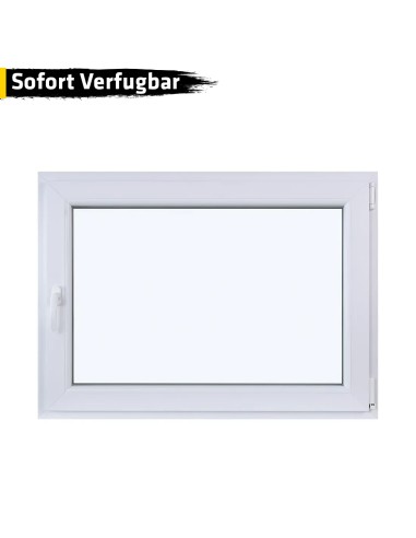 Kunststofffenster PVC 1100 x 800 mm Dreh/Kipp Weiß - Sofort verfügbar