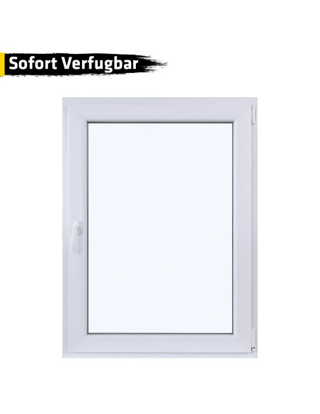 Kunststofffenster PVC 900 x 1200 mm Dreh/Kipp Weiß - Sofort verfügbar