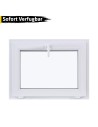 Kunststofffenster PVC 800 x 600 mm Kipp Weiß - Sofort verfügbar