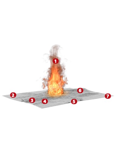 Brandschutzvorhang E120 - 100 x 100 cm