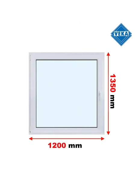 Kunststofffenster PVC Fenster 120x135 cm DREH/KIPP - Veka Softline 82 MD