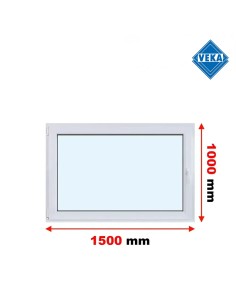 Kunststofffenster PVC Fenster 150x100 cm DREH/KIPP - Veka Softline 82 MD