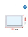 Kunststofffenster PVC Fenster 150x100 cm DREH/KIPP - Veka Softline 82 MD