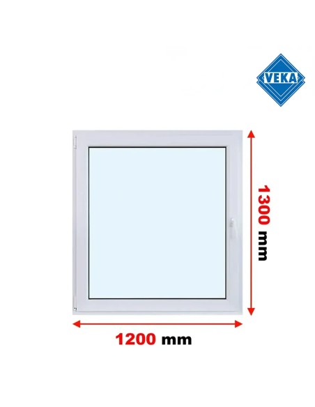 Kunststofffenster PVC Fenster 120x130 cm DREH/KIPP - Veka Softline 82 MD
